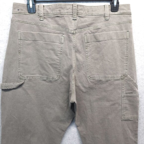 Abercrombie & Fitch Heavy Canvas Carpenter Pants Mens 34x34 Cotton Workwear - Picture 6 of 15